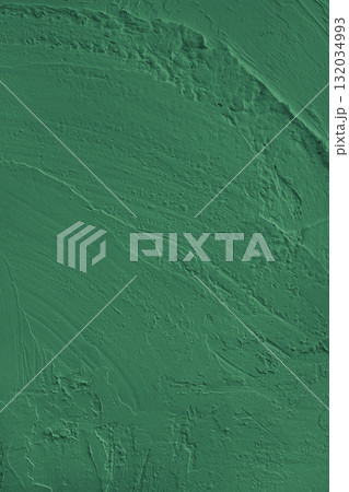Textured green cement wall surface, rough texture with strokes for design and background Textured green cement wall surface, rough texture with strokes for design and background 132034993