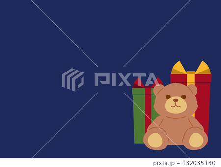 クリスマスプレゼントのイラスト 132035130