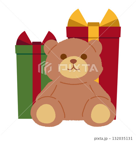 クリスマスプレゼントのイラスト 132035131