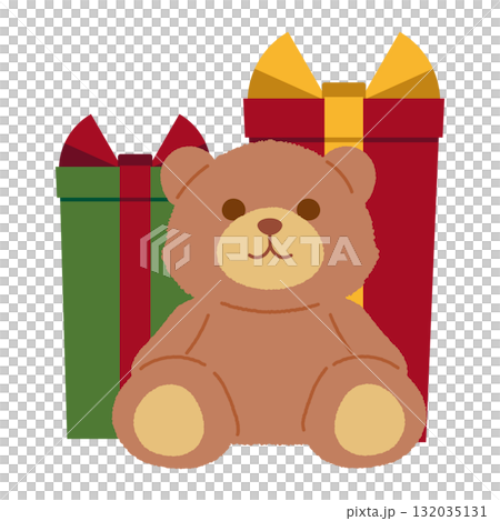 クリスマスプレゼントのイラスト 132035131