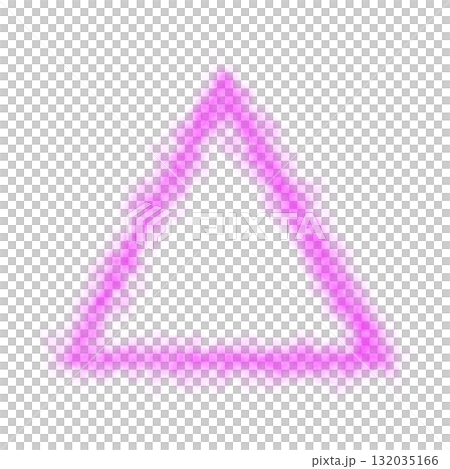 Glowing pink smoke triangle shape, frame with transparent background and soft neon light effect for abstract futuristic use Glowing pink smoke triangle shape, frame with transparent background and soft neon light effect for abstract futuristic use 132035166