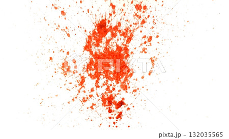Blood Splash in Freeze Motion . Isolated on White Background 132035565