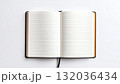 notebook on white background 132036434