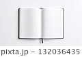 black notebook on white background 132036435
