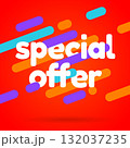 Sale banner template design. Special offer. Vector illustration. 132037235