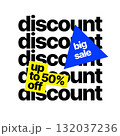 Discount banner template. Vector illustration for special offer. 132037236