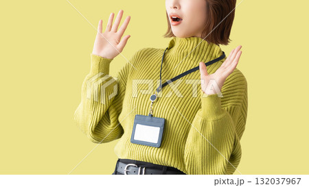 驚く女性・ビジネスウーマン 驚く女性・ビジネスウーマン 132037967