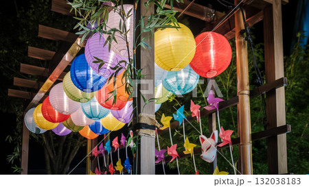 Traditional Japanese Summer Motifs at Town Square in Yokohama Traditional Japanese Summer Motifs at Town Square in Yokohama 132038183