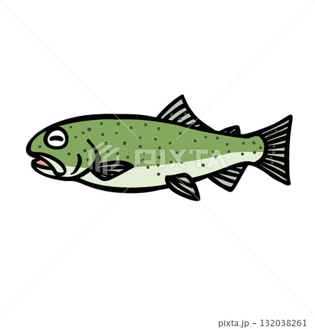 シンプルなよろこぶイトウのイラスト シンプルなよろこぶイトウのイラスト 132038261