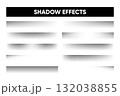 Set of realistic shadow effects. Template for poster or flyer. Banner shadows collection. Vector illustration. 132038855