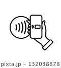 NFC Payment icon. Contactless Payment concept. Contactless NFC payment. Vector illustration. 132038878
