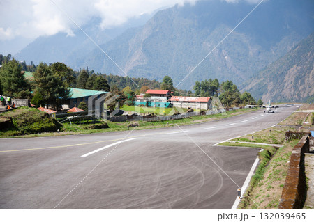 Tenzing Hillary airport view, Lukla, Nepal Tenzing Hillary airport view, Lukla, Nepal 132039465