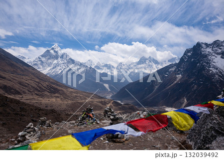 Landscape from Chukpi Lhara viewpoint, Dughla, Nepal Landscape from Chukpi Lhara viewpoint, Dughla, Nepal 132039492
