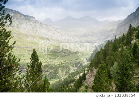 Ordesa Monte Perdido National Park, view. Pyrenees, Spain 132039554