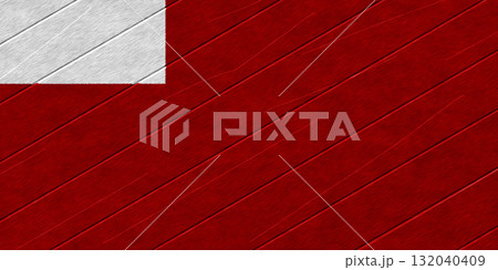 The official flag of Abu Dhabi, the capital of the United Arab Emirates, on wood texture. Conceptual collage. Illustration 132040409