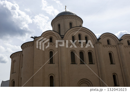 Kyiv, Ukraine - April 30, 2025: The Pyrohoshcha Dormition of the Mother of God Church Kyiv, Ukraine - April 30, 2025: The Pyrohoshcha Dormition of the Mother of God Church 132041023