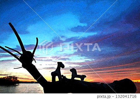 お馬の恋の物語・楽園の朝 132041716