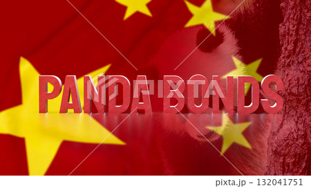 The Panda Bonds for Chinese Business concept 3d Rendering. The Panda Bonds for Chinese Business concept 3d Rendering. 132041751
