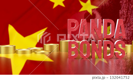 The Panda Bonds for Chinese Business concept 3d Rendering. The Panda Bonds for Chinese Business concept 3d Rendering. 132041752