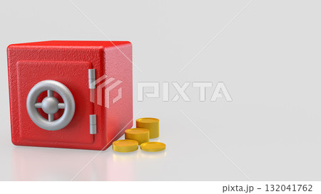 The Safe deposit box for Earn or Business concept 3d Rendering. 132041762