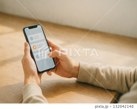 朝の通知チェック 132042148