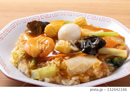 五目あんかけご飯 132042198