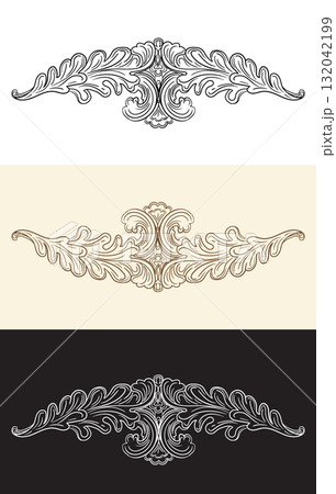 Set of hand drawing design element vector art 132042199