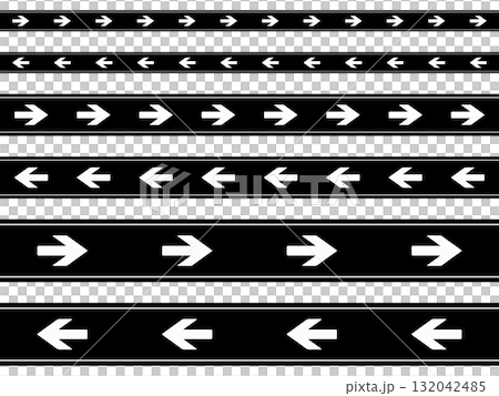 Black arrow banner set, simple right and left arrows Black arrow banner set, simple right and left arrows 132042485