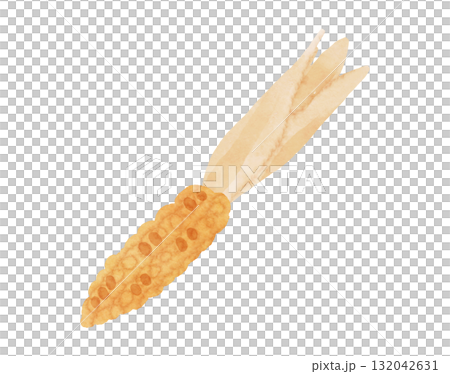 Ornamental corn illustration in watercolor style Ornamental corn illustration in watercolor style 132042631