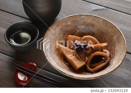 イカとたけのこの煮物 イカとたけのこの煮物 132043120