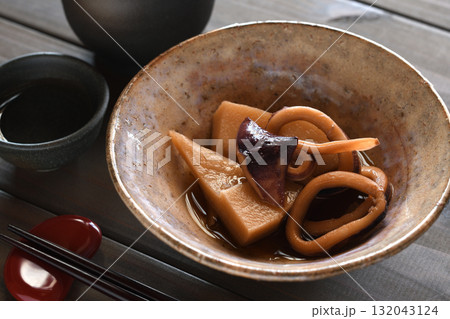 イカとたけのこの煮物 イカとたけのこの煮物 132043124