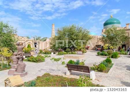 ウズベキスタンにある世界遺産ヒヴァ・イチャンカラ美しい風景 132043163