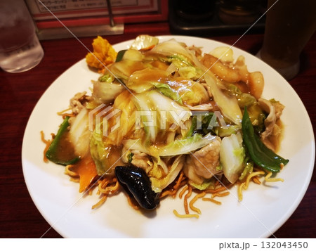 町中華のかた焼きそば 町中華のかた焼きそば 132043450