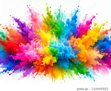 Abstract colorful watercolor paint splash texture design for artistic background illustration Abstract colorful watercolor paint splash texture design for artistic background illustration 132045025