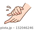 荒れた手のケアのイラスト 132046246