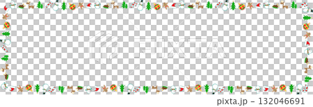 The Borderline Christmas drawing for Celebration or holiday concept. 132046691