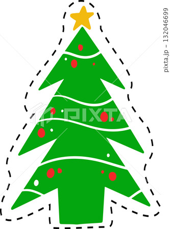 The Christmas drawing for Celebration or holiday concept. 132046699