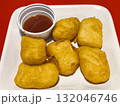 Golden Fried Chicken Nuggets with Ketchup 132046746