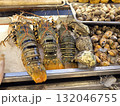 Fresh Seafood Display with Lobster and Shellfish 132046755