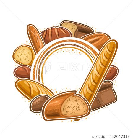 Vector Bread Frameのイラスト素材 [132047338] - PIXTA