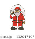 荷物を抱えるサンタクロース 132047407