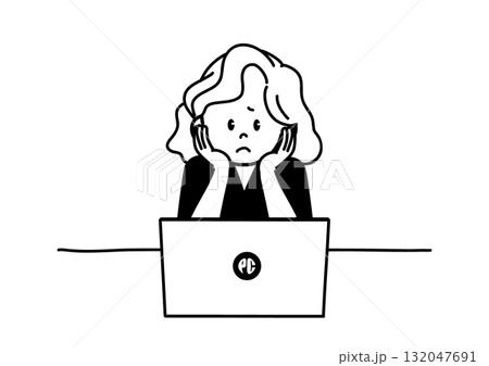 悩んでいる女性 132047691