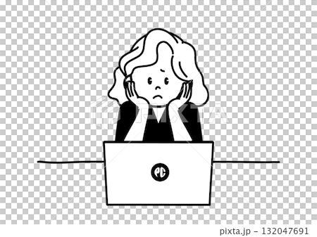 悩んでいる女性 132047691