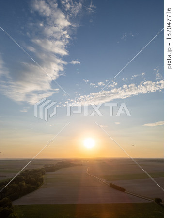 Bergnicourt, Rethel, Ardennes, Grand-Est, France, August, 28th, 2025, A Beautiful and Serene Sunset Bergnicourt, Rethel, Ardennes, Grand-Est, France, August, 28th, 2025, A Beautiful and Serene Sunset 132047716
