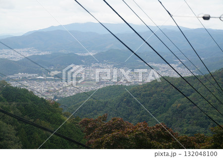 比叡山に向かうロープウェイからの風景 132048100
