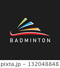 badminton logo icon vector element design template 132048848