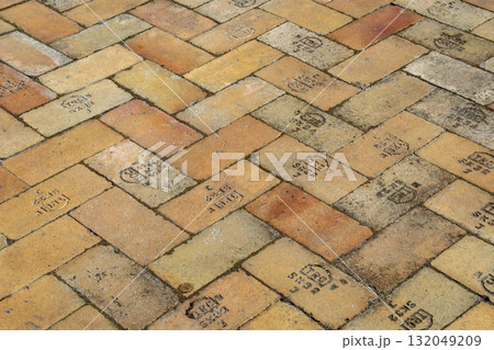 レンガの床 132049209