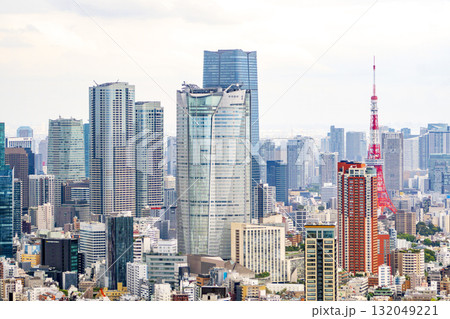 東京タワー 東京俯瞰 東京タワー 東京俯瞰 132049221