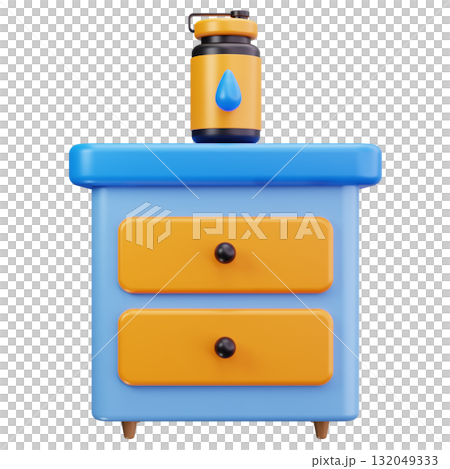Nightstand with Lamp Nightstand with Lamp 132049333