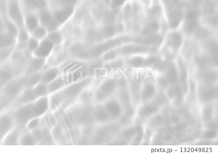 Abstract white transparent water shadow surface texture natural ripple background 132049825